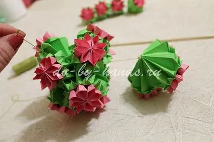 Kusudama kankalin áramköri szerelvényből fotókkal