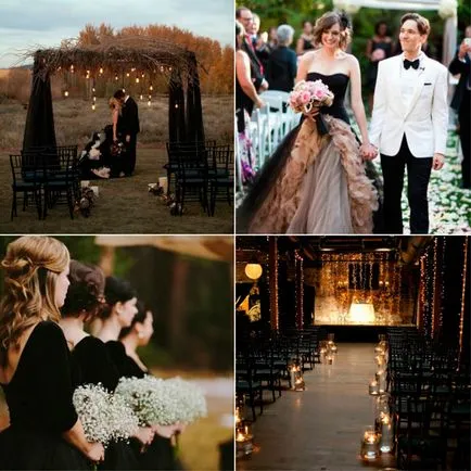 Черно сватбена снимка на оригинални идеи и съвети за празниците