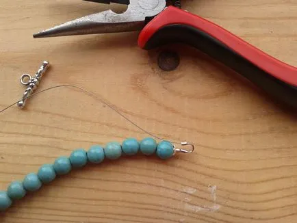 Mesterkurzus kezdőknek összeszerelés gyöngyök türkiz - Fair Masters - kézzel készített, kézzel készített
