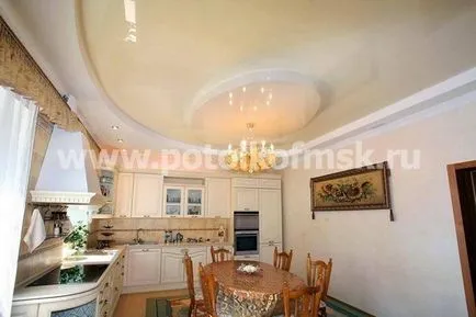 Feszített mennyezetek a ház otthon Moszkvában, a legolcsóbb ár a ház potlki telepítése 1Q m