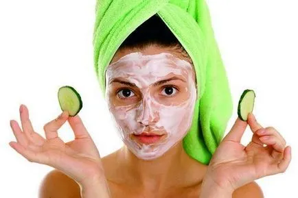 маска за лице от краставици и резултатът за кожата, за жени списание за красота и здраве
