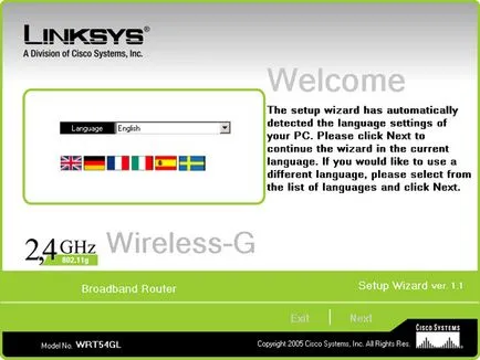 Áttekintés a vezeték nélküli router Linksys WRT54GL, tesztelés adatsebesség