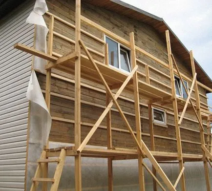 Finisarea o casa din lemn cu siding, portal de construcție