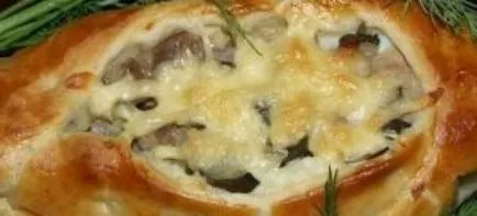 Pite hús, burgonya, uborka recept, lépésről lépésre fotó