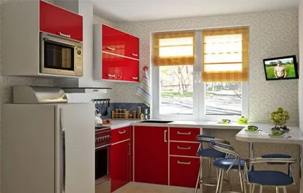 Planul de bucătărie de 6 metri (45 poze) opțiuni de design interior cu ghidul lor propriile mâini, fotografii, și