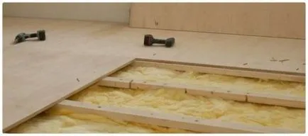 Подът на шперплата на гредите с ръцете си - инструкции стъпка по стъпка със снимки и видео