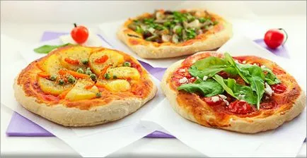 Vegetáriánus pizza tészta (élesztő, nincs élesztő) recept