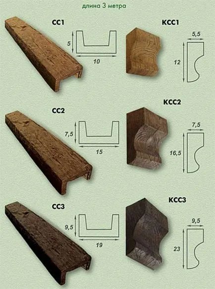 Греди от дървени декоративни решения в интериорния