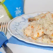 Pszeudo-pilaf csirkével és borbolya lépésről lépésre recept fotók