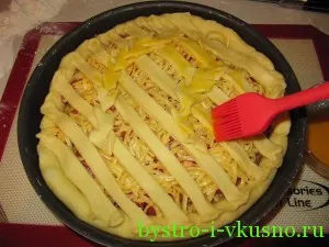 Рецепта торта с пиле и гъби, бързо и вкусно