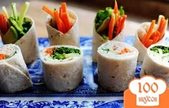 Rolls angolna és uborka - lépésről lépésre recept fotók