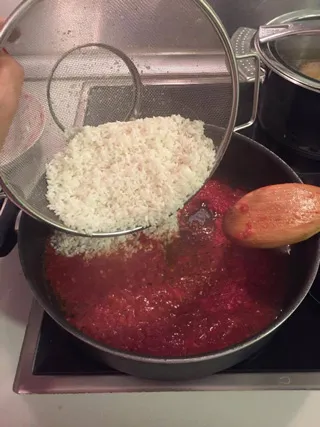 Rice paradicsommal recept egy fotó