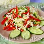 Saláta vörös káposzta uborka