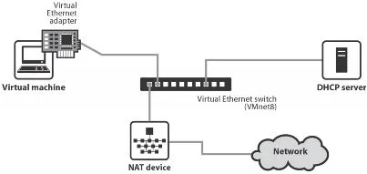 Crearea de rețele în vmware server de stații de lucru și vmware