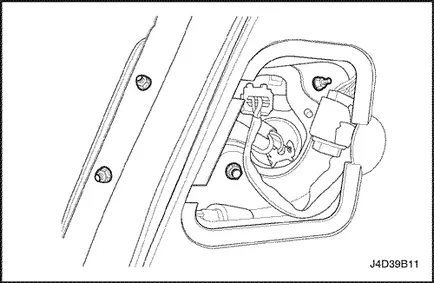 Scoaterea și înlocuirea becurilor din spate siznala opri, inversa, și rotirea chevrole Chevrolet Lacetti