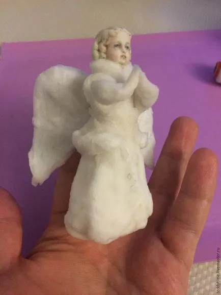 Készítsen pamut játék „Christmas Angel”