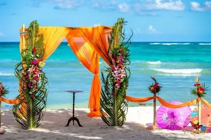 Nunta în decor stil hawaiian, decorarea sălii, alegerea de invitație