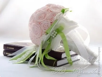 Esküvői csokor - alternatív kéz - kreatív - merített
