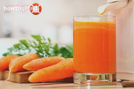 Suc de morcovi proaspăt - beneficiile si dauneaza