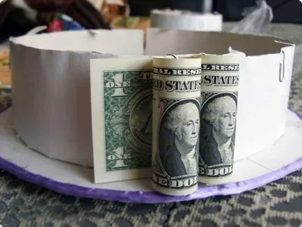 Торта на пари като сватбен подарък със собствените си ръце