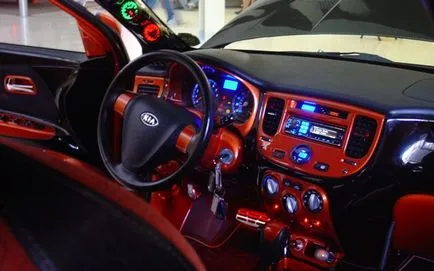Tuning Kia Rio sedan cu ghidul său mâini și fotografii