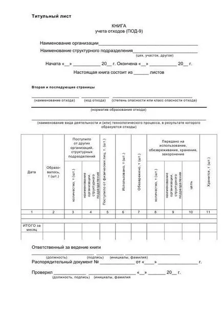 Contabilitate și deșeuri de raportare