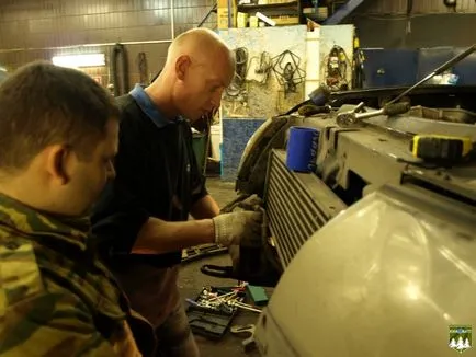 Инсталиране на лебедката на времената UAZ Patriot сто с F1A на Iveco двигател и климатизация - киловата - клуб