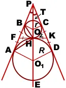 Допирателни кръгове, триъгълници