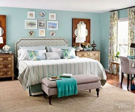6 moduri, cum de a decora spațiul de deasupra decor perete pat