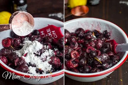 Amerikai meggyes pite - egy egyszerű recept lépésről lépésre fotók