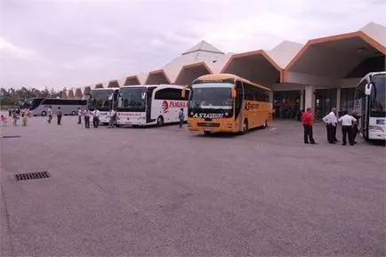 Antalya buszpályaudvar, hogyan lehet Antalya repülőtér és a buszpályaudvar