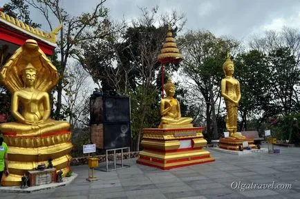 Big Buddha, és egy megfigyelő fedélzeten a hegyen Pattaya