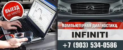 Diagnosticul infiniti (infinit) care pleacă, -electrician 24 🚩 la Moscova