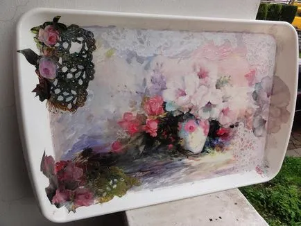 Decoupage a mester osztály lépések