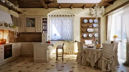 stil rustic, în interiorul unei case de țară