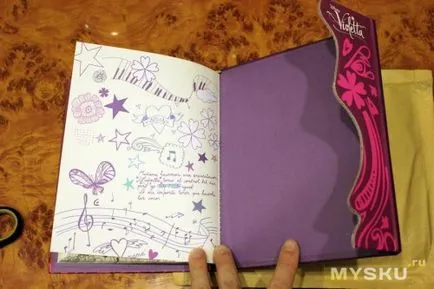 Diario Oficial violetta disney vadonatúj zárt napló notebook