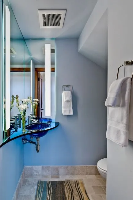 Belsőépítészet kis fürdőszoba 8 kreatív ötletek