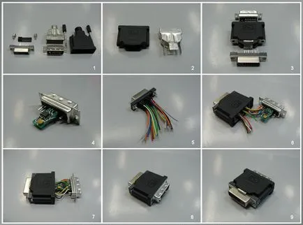 DVI-HDMI adaptert a kezüket