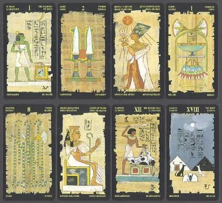 Egiptean sensul Tarotul fiecărei cărți, punți de interpretare specii