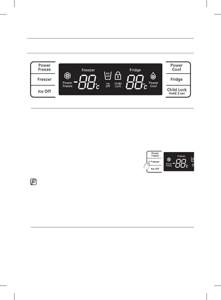 Működése a hűtő hőmérséklet-szabályozás, hőmérséklet-beállítás a fagyasztóban,