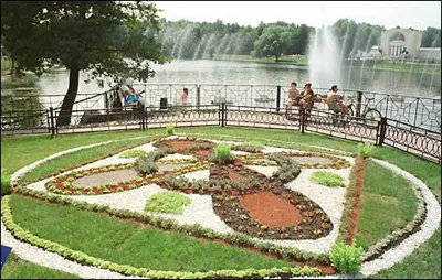 Festivalul de paturi de flori în Kuzminki