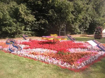 Festivalul de paturi de flori în Kuzminki - concediu cu copii