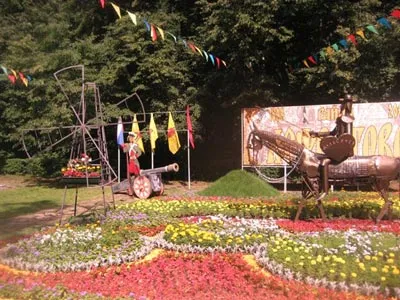 Festivalul de paturi de flori în Kuzminki - concediu cu copii