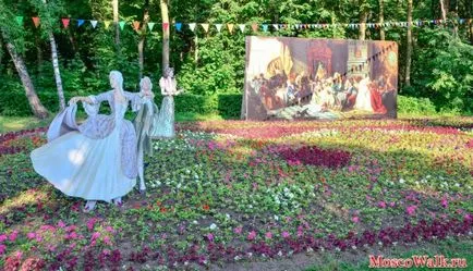 Festivalul de paturi de flori în parcul Kuzminki - Moscova plimbări, parcuri