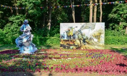 Festivalul de paturi de flori în parcul Kuzminki - Moscova plimbări, parcuri