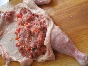 Желирано месо от пиле, щастлив рецепта