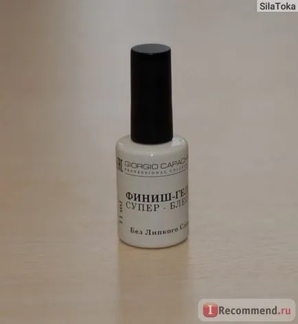 Gel de unghii giorgio capachini Gel super-termina - Shine - „de top, pentru lipsa