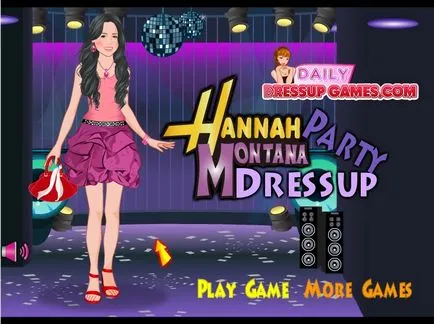 Игра Хана Монтана дрехи за парти - играете безплатно онлайн