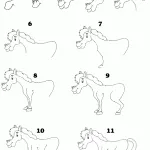 Cum să atragă un pas cu pas cal cu un creion