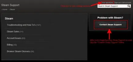 Hogyan írjunk tech support Steam keresik az igazságot